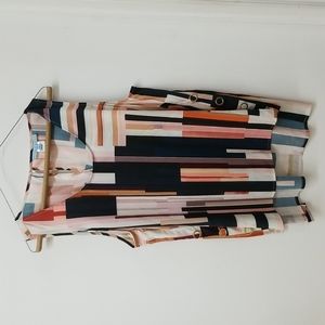 Women's Multicolored Sleeveless Blouse